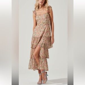Astr Multicolor Floral Maxi Dress